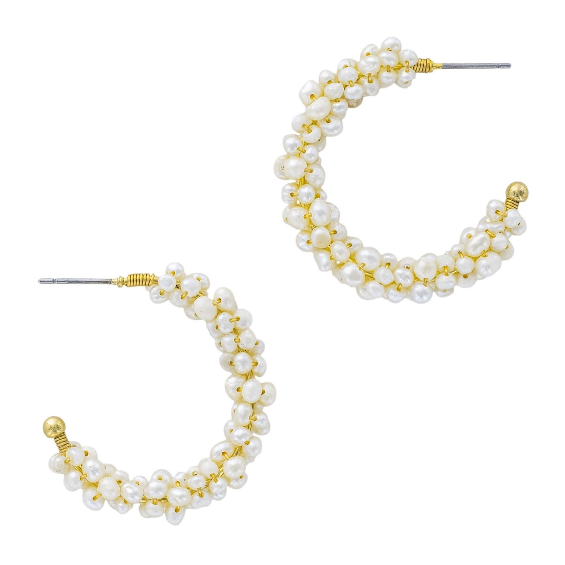 Argolla tejida perla SOPHIE CROWN