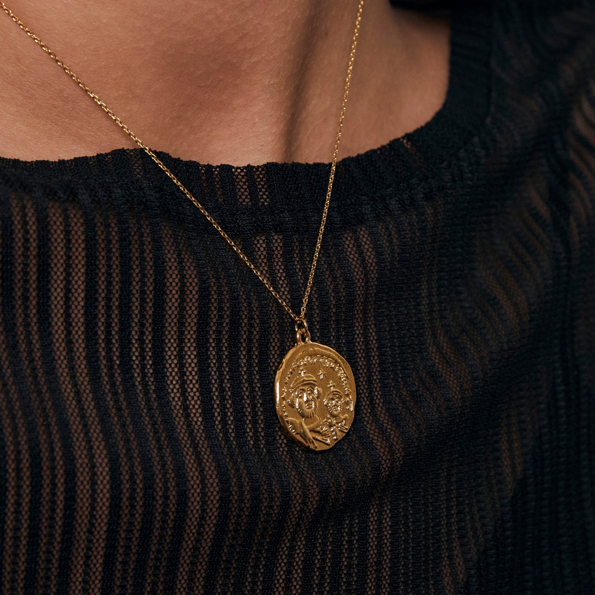 Roman sales coin necklace